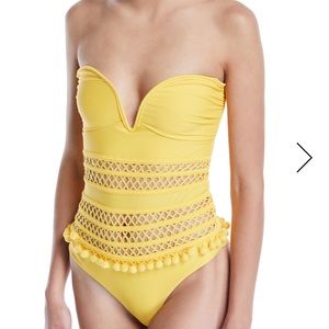 Tularosa Nina Strapless Cutout One-Piece Swimsuit